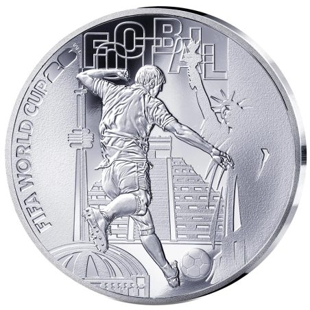 Francia 10€ 2026 Copa del Mundo de la FIFA 2026. Fútbol. Plata color.