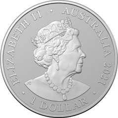 Moneda onza de plata 1$ Australia 2021 AC/DC. Angus Young.