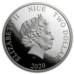 Moneda onza de plata 2$ Niue 2020 Batman'66.