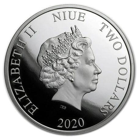 Moneda onza de plata 2$ Niue 2020 Batman'66.