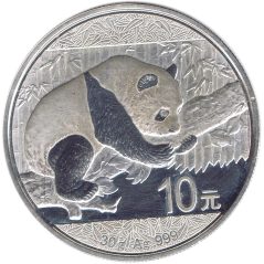 Moneda de plata 10 yuan China Oso Panda 2016  - 1