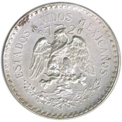 Moneda de plata 1 peso Mexico 1923.