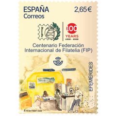 5923 Centenario Federación Internacional de Filatelia (FIP).  - 1