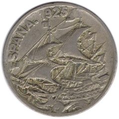 Moneda 25 céntimos 1925 Alfonso XIII. MBC  - 2