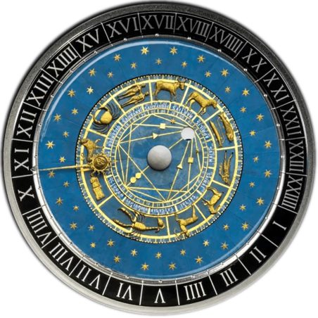 Moneda onza de plata 5 Euro Malta 2026 Reloj Astronómico de Padua.  - 1