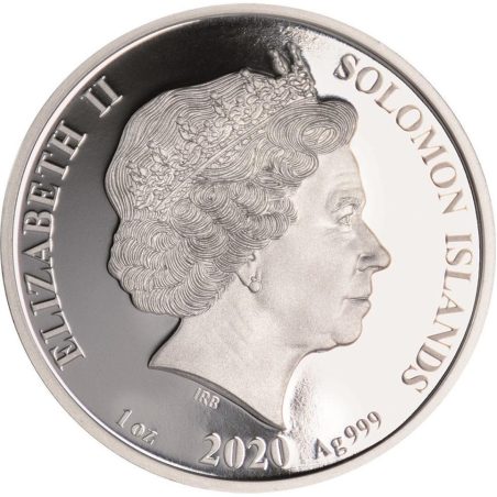 Moneda onza de plata 3.14$ Salomon 2020 Número Pi.