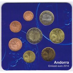 monedas euro serie Andorra 2014  - 1