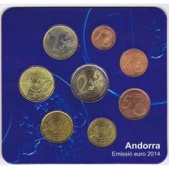 monedas euro serie Andorra 2014