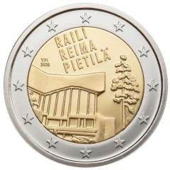 moneda conmemorativa 2 euros Finlandia 2026 Raili y Reim Pietilä.  - 1