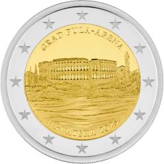 moneda conmemorativa 2 euros Croacia 2025 Pula.  - 1