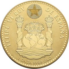 Moneda 2026 Onza de oro 1.5€ Cerdo Ibérico.
