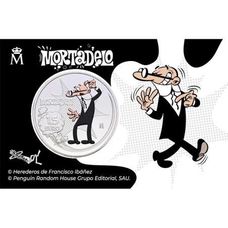 Monedas 1.5 euro Francisco Ibañez 2026. Colección completa.