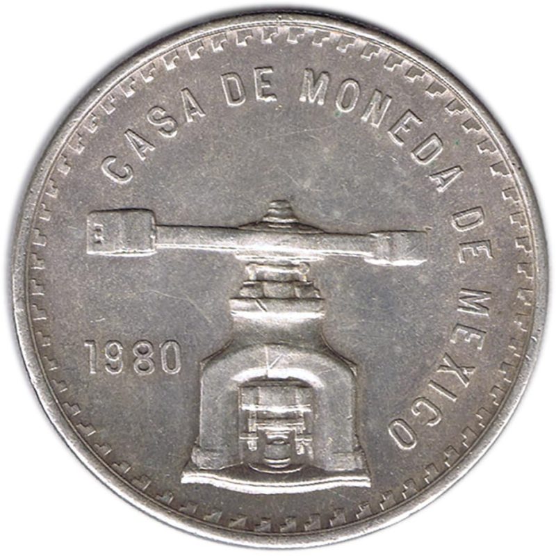 Moneda onza de plata Mexico 1980. - 1 Moneda onza de plata Mexico 1980. - 1