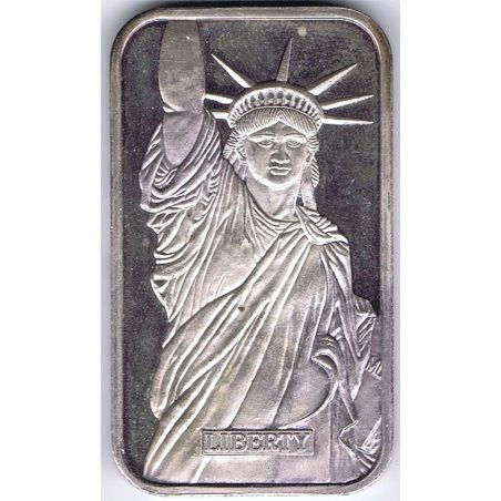 Lingote onza de plata EEUU Liberty 1988.  - 1