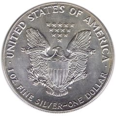 Moneda onza de plata 1$ Estados Unidos Liberty 1987.