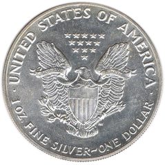 Moneda onza de plata 1$ Estados Unidos Liberty 1987.