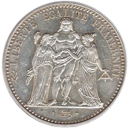 Moneda de plata 10 francos Francia 1965.