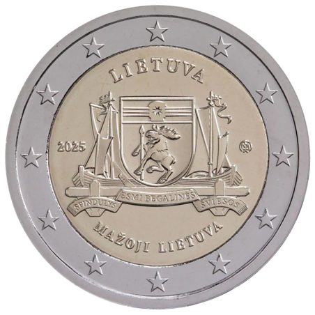moneda conmemorativa 2 euros Lituania 2025 Mazoji.  - 1
