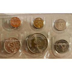 Estuche 12 monedas Singapur y Malasia.