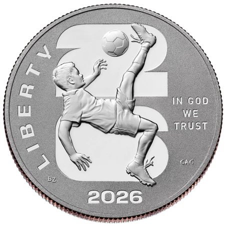 Moneda Half Dollar EEUU 2026 FIFA WORLD CUP. Proof