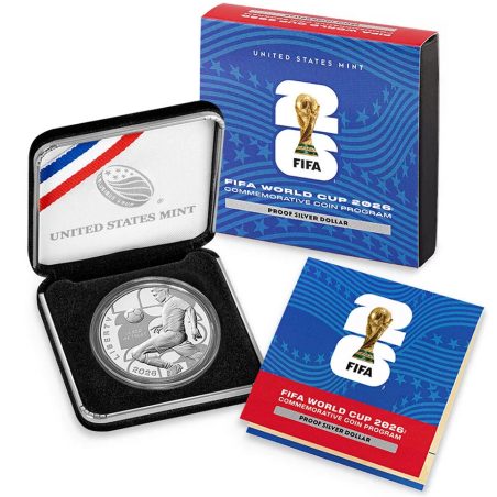 Moneda de Plata Estados Unidos 1$ FIFA WORLD CUP 2026. Proof  - 1