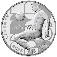 Moneda de Plata Estados Unidos 1$ FIFA WORLD CUP 2026. Proof