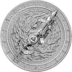 Moneda onza de plata Alemania 5 Mark 2026 Artefactos. Gungnir.  - 1