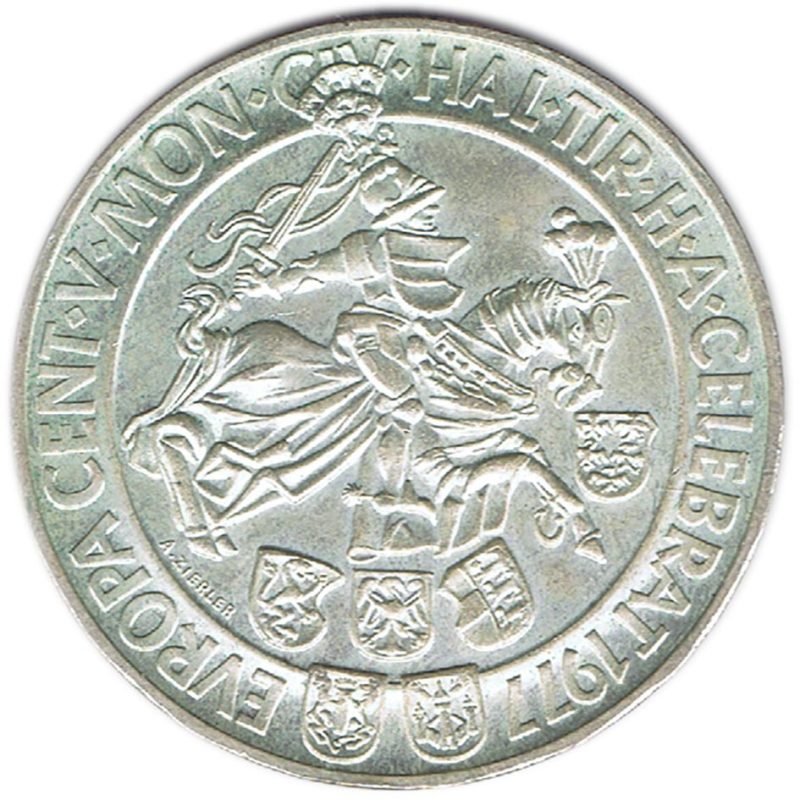 Moneda de plata 100 schilling Austria 1977 Casa de la Moneda de Hall. - 1 Moneda de plata 100 schilling Austria 1977 Casa de la Moneda de Hall. - 1