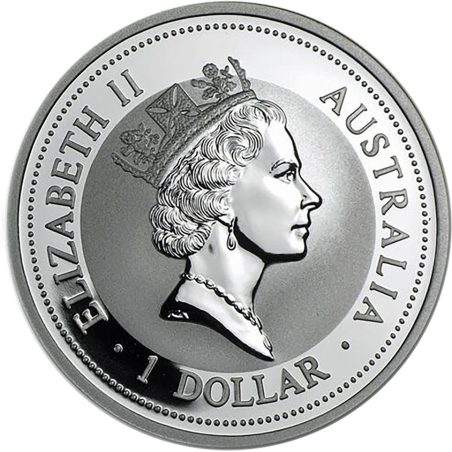 Moneda onza de plata 1$ Australia Kookaburra 1996. La Maja de Goya.