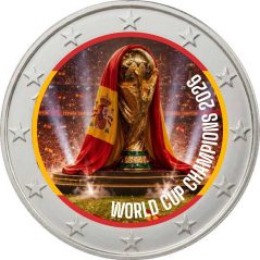 moneda 2 euros color España Campeones Fifa 2026. Color 4  - 1