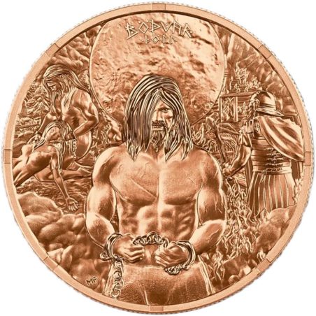Moneda onza de cobre Alemania 1 Mark 2026 Bodvar.  - 1