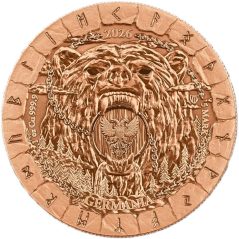 Moneda onza de cobre Alemania 1 Mark 2026 Bodvar.