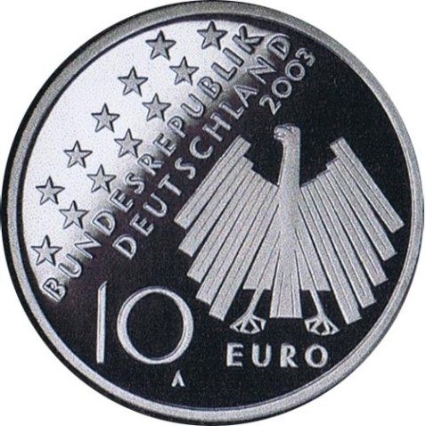 moneda Alemania 10 Euros 2003 A. 50 Años de 17 junio 1953