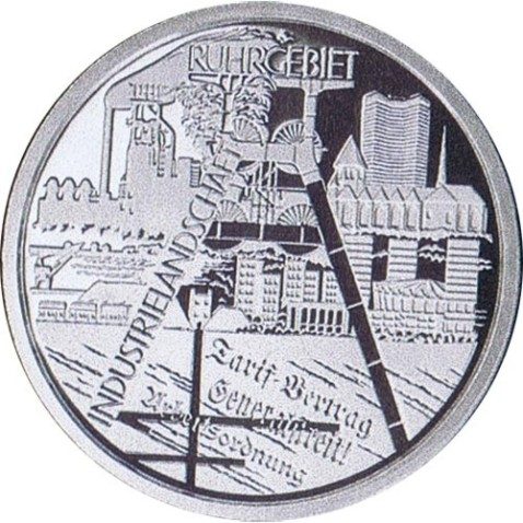 moneda Alemania 10 Euros 2003 F. Región del Ruhr