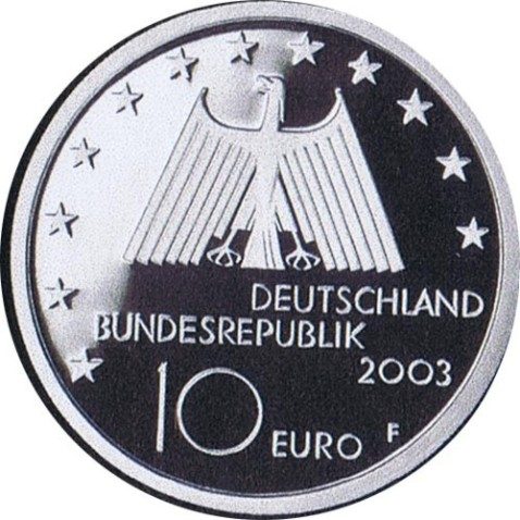 moneda Alemania 10 Euros 2003 F. Región del Ruhr