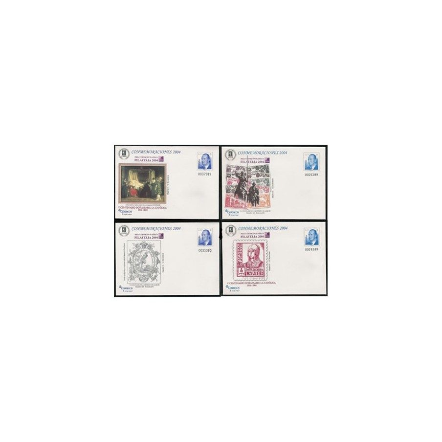 Sobre entero Postal 096 a,b,c,d Filatelia 2004