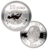 Moneda 2005 Paz y Libertad. 10 euros. Plata.