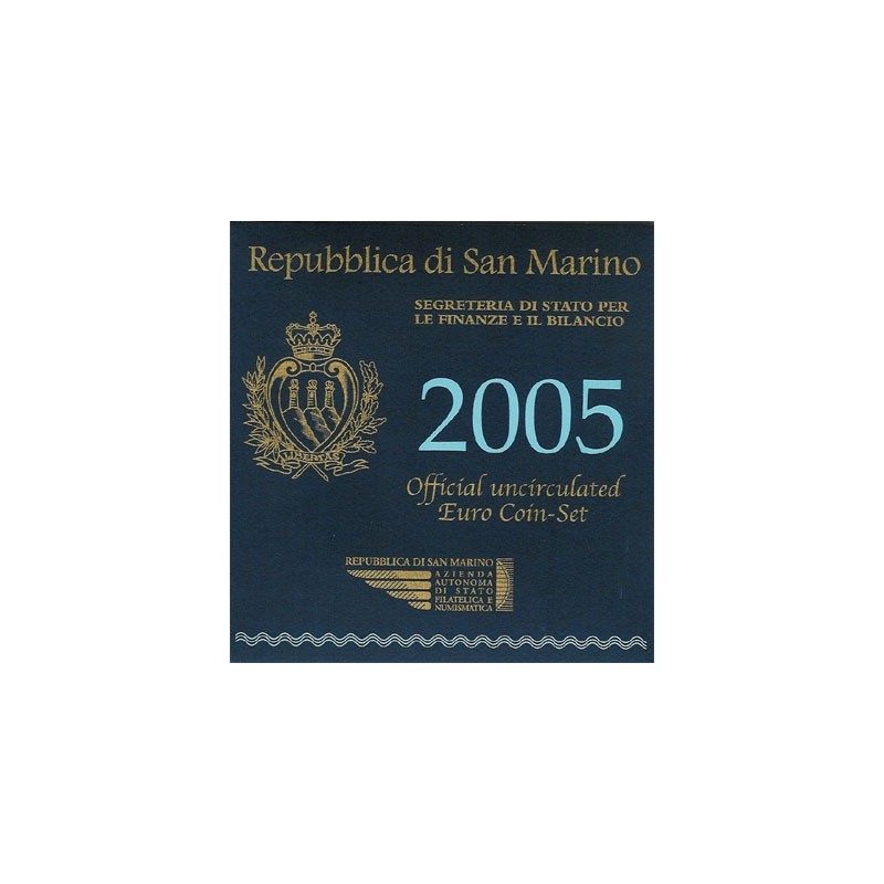 Cartera oficial euroset San Marino 2005 + 5€ (plata)