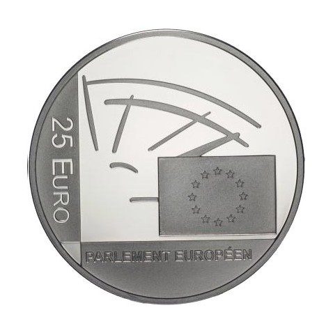 Luxemburgo 25 euros 2004 Elecciones al Parlamento. Plata.