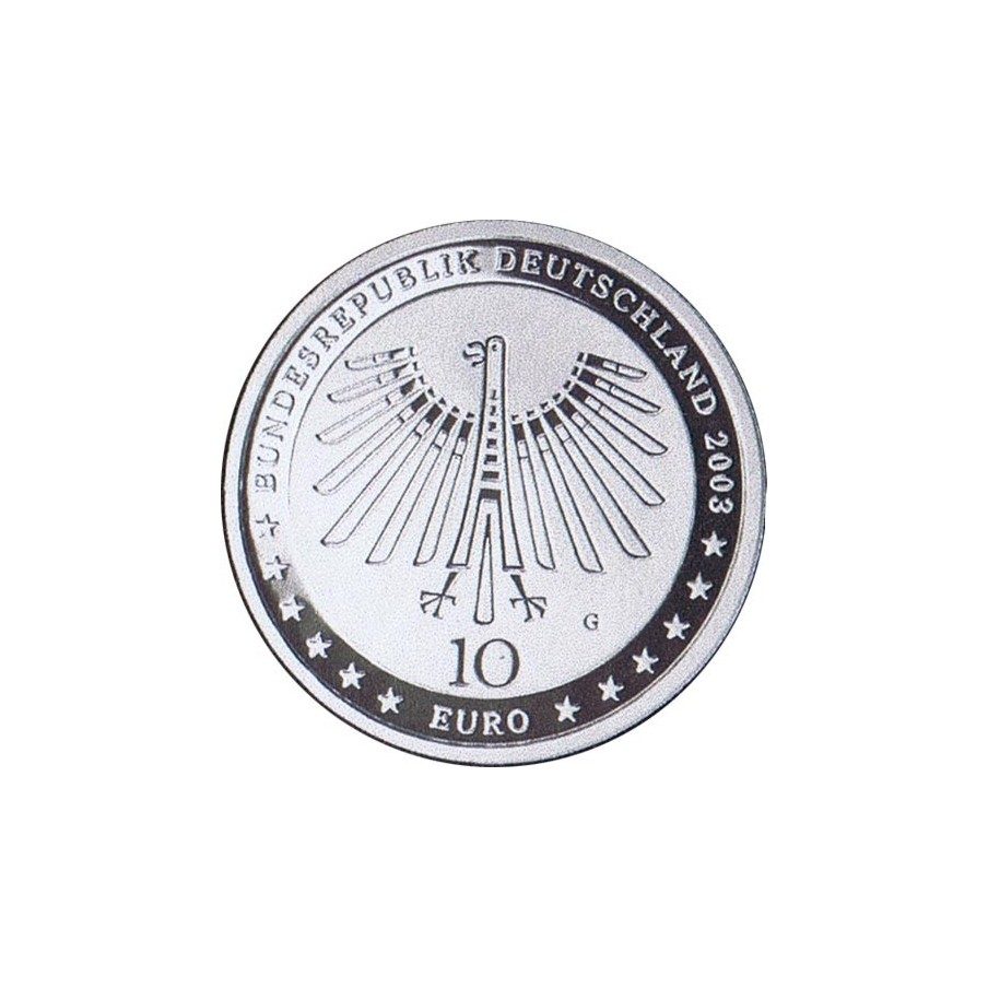 moneda Alemania 10 Euros 2003 G. Gottfried von Semper.