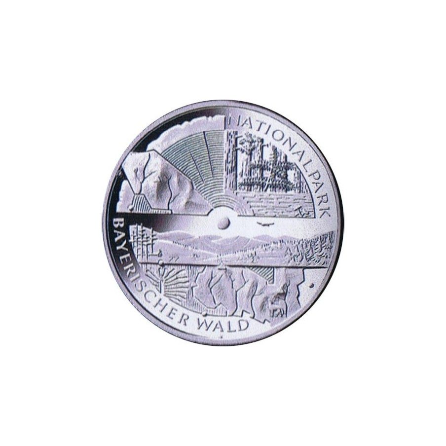 moneda Alemania 10 Euros 2005 D. Parque Selva Bávara