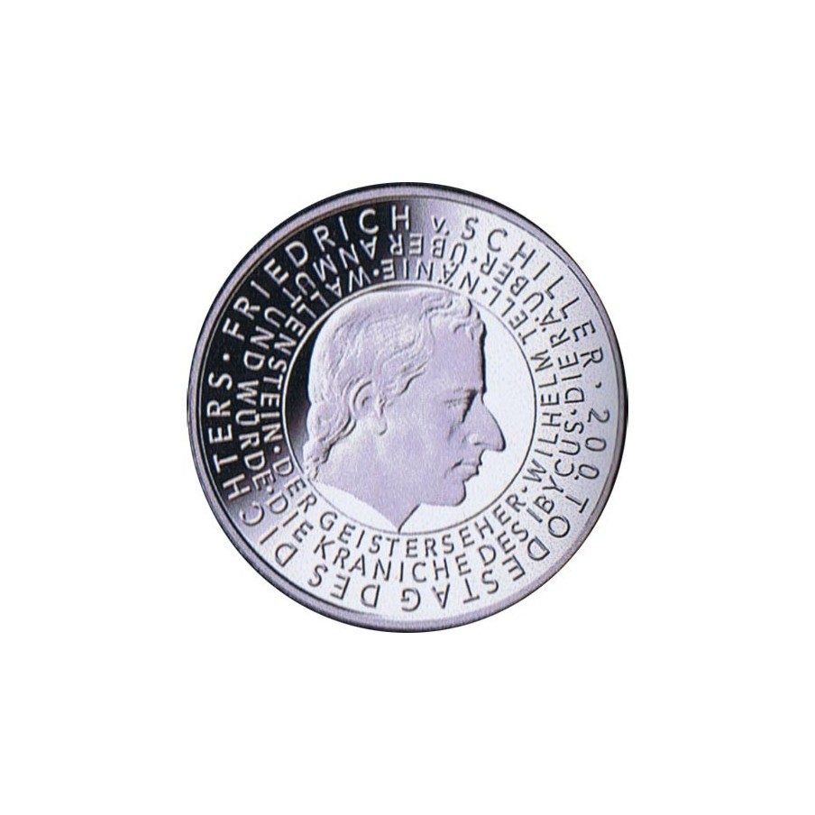 moneda Alemania 10 Euros 2005 G. Friedrich Von Schiller.