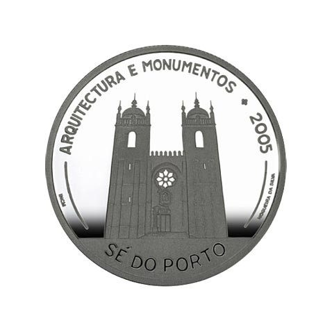 Portugal 10 Euros 2005 VI serie Iberoamericana Arquitectura. Plata
