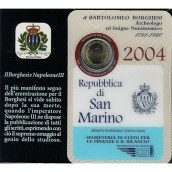 moneda conmemorativa 2 euros San Marino 2004. Est. Oficial