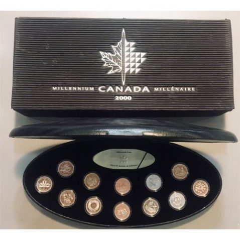 Canada 25 Cts. 2000. Monedas milenarias. Plata