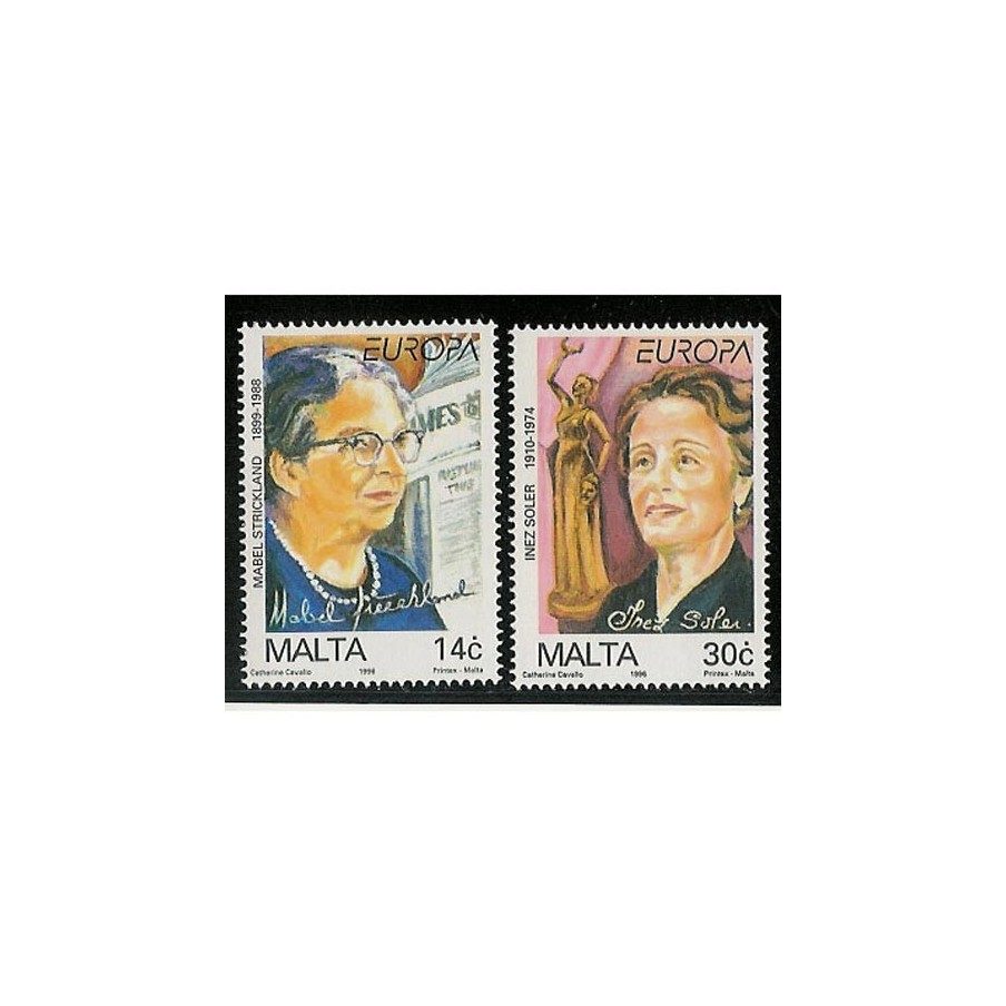 Europa 1996 Malta (sellos)