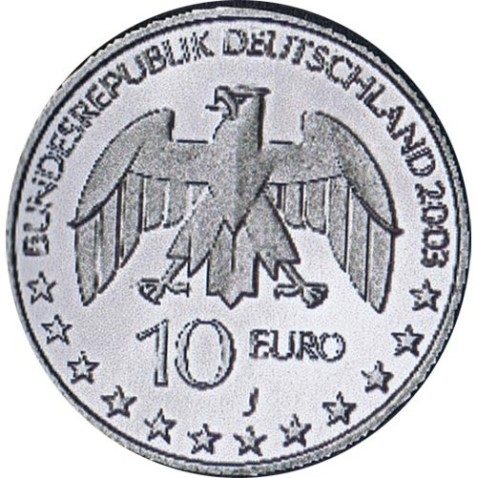 moneda Alemania 10 Euros 2003 J. Justus von Liebig.