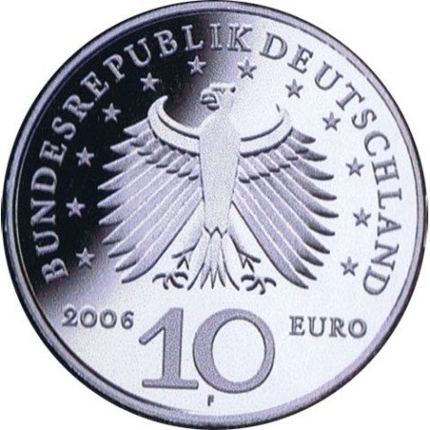 moneda Alemania 10 Euros 2006 F. Karl Friedrich Schinkel.