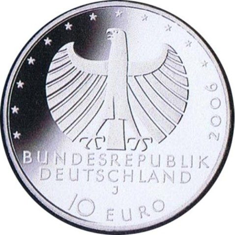 moneda Alemania 10 Euros 2006 J. Barco
