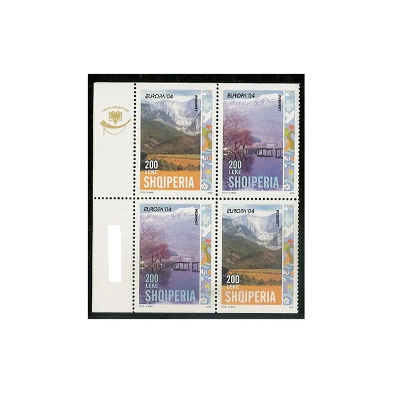 Europa 2004 Albania (sello carnet)